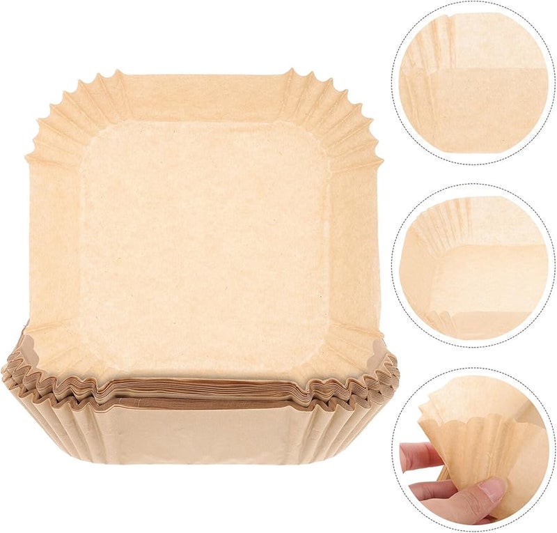 Air Fryer Parchment Paper Liners 100Pcs 17Cm X 4 5Cm Unbleached Food Grade Non Stick - Image 5